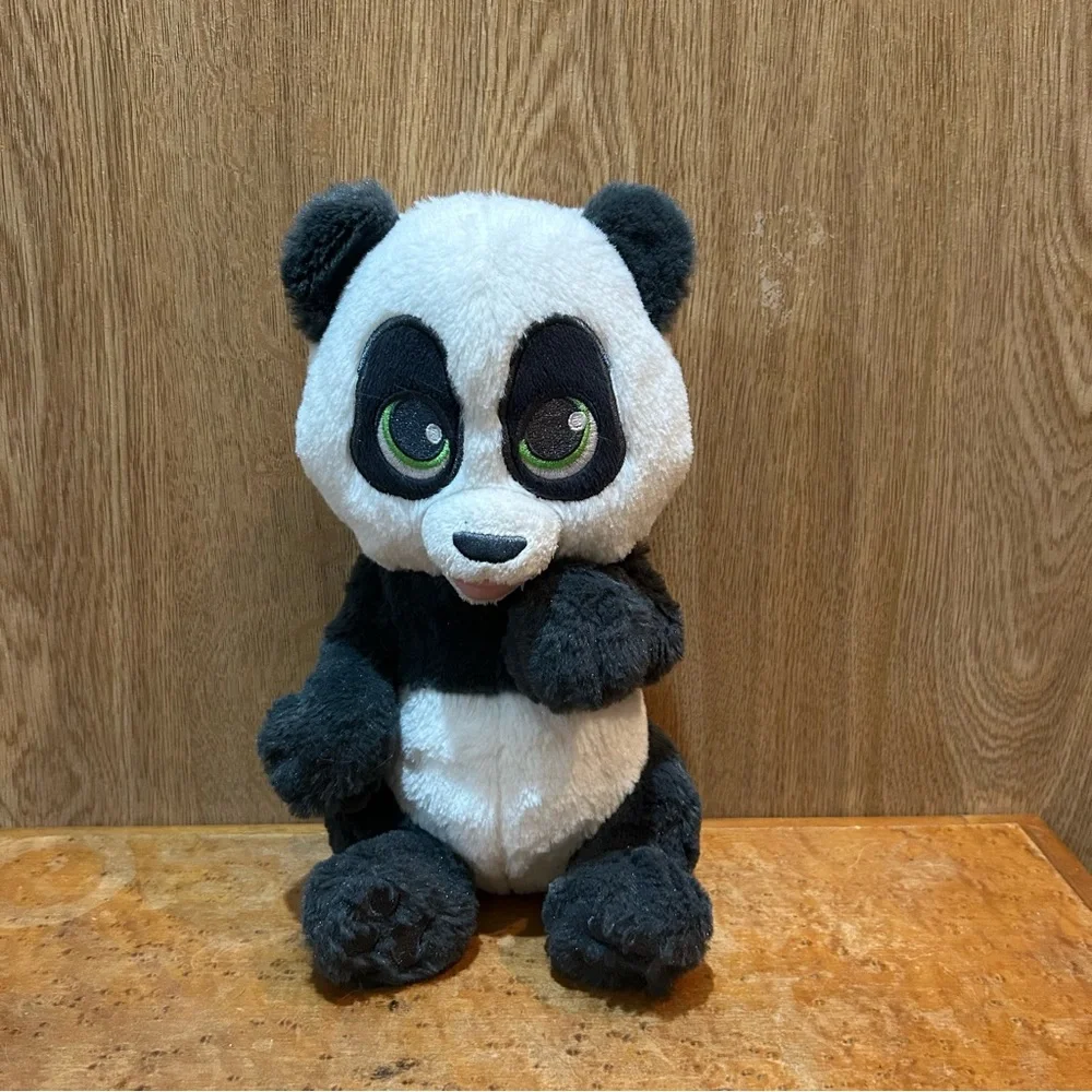 Disney Plush Panda Baby w Green Bamboo Swaddle Blanket Animal Conservation